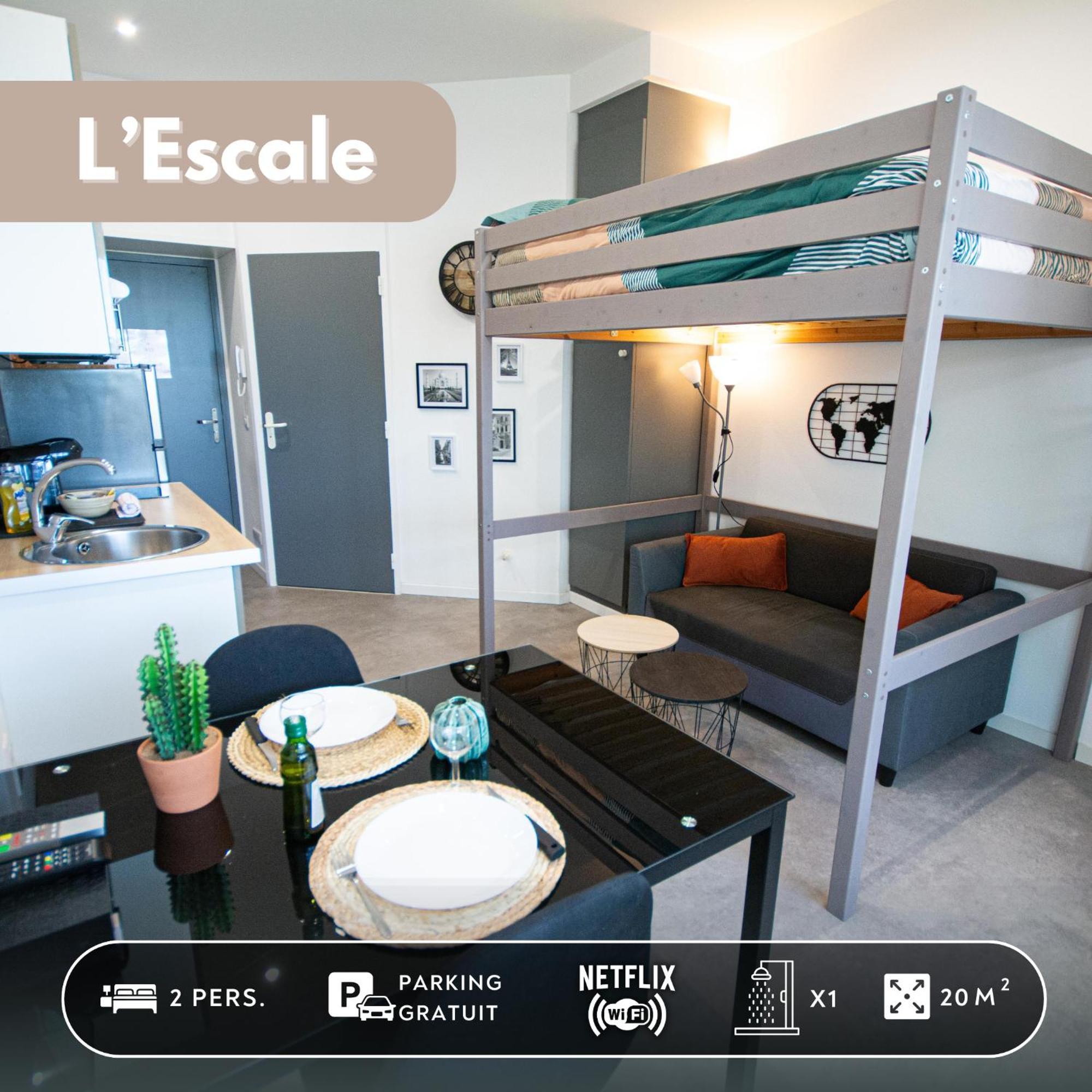 L'escale, Proche Ville, Parking, Terrasse, Netflix Apartment *
